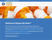 Tablet Screenshot of disposemymeds.org